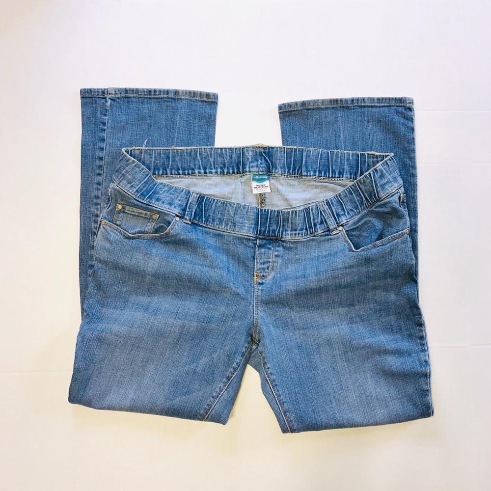Old Navy Bootcut Light Wash Maternity Jeans 18